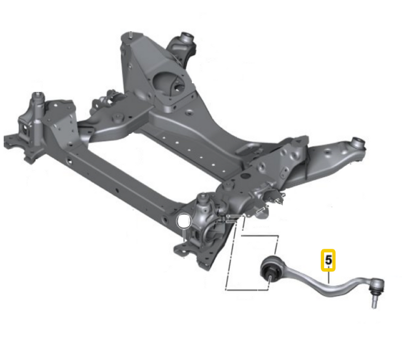 BMW G01 X3 & X4 Front Control Arm-Tension Arm Assembly OEM 31108854989 or 31108854990 Lemforder