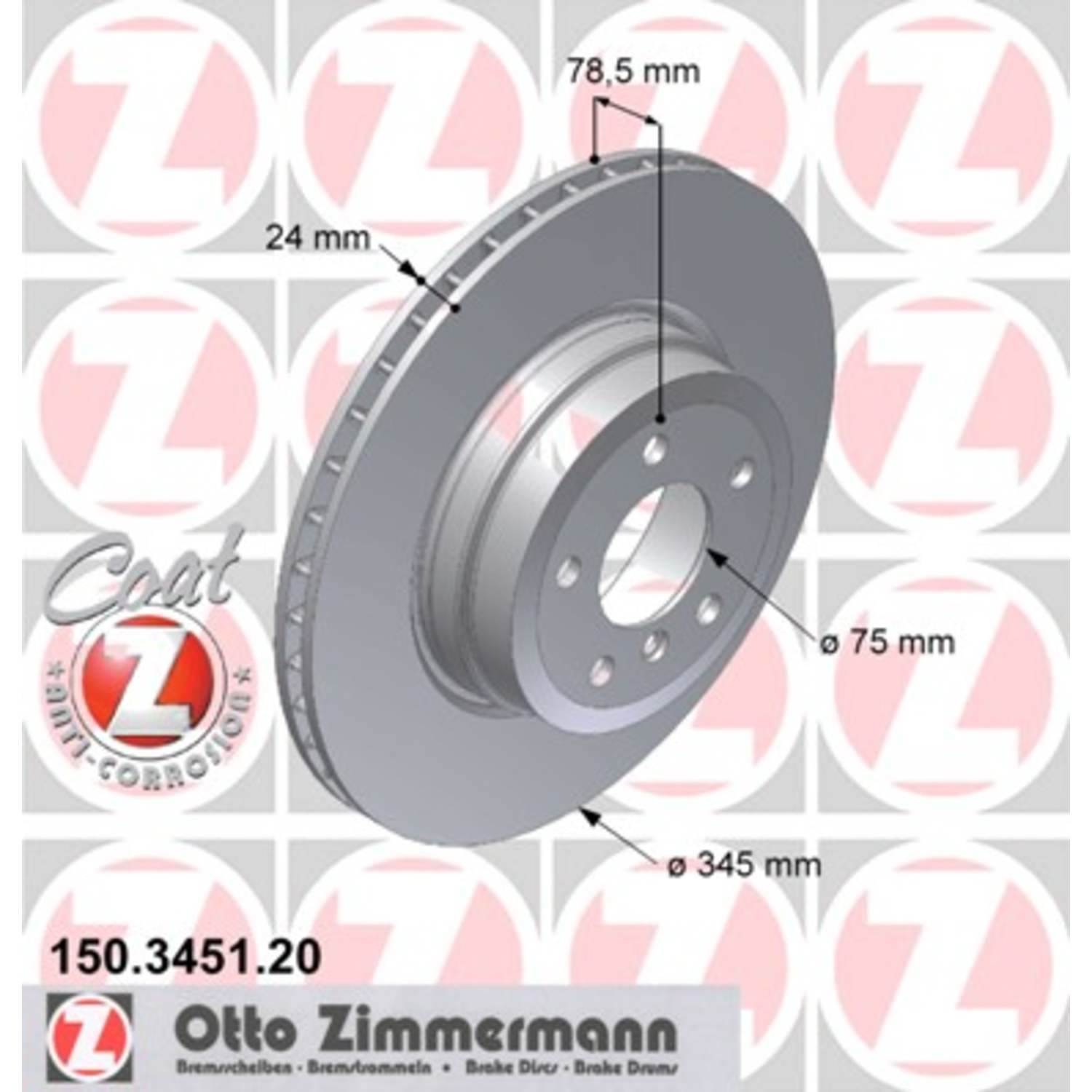34216886480 Zimmermann Rotor Sold Each.