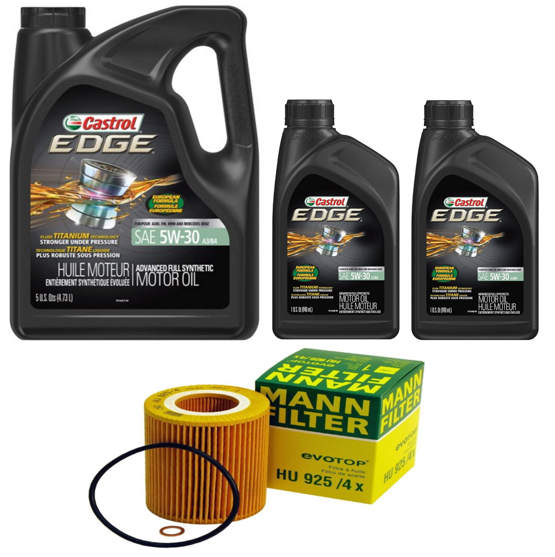 BMW F10 5-Series Oil Filter Service Kit By Castrol