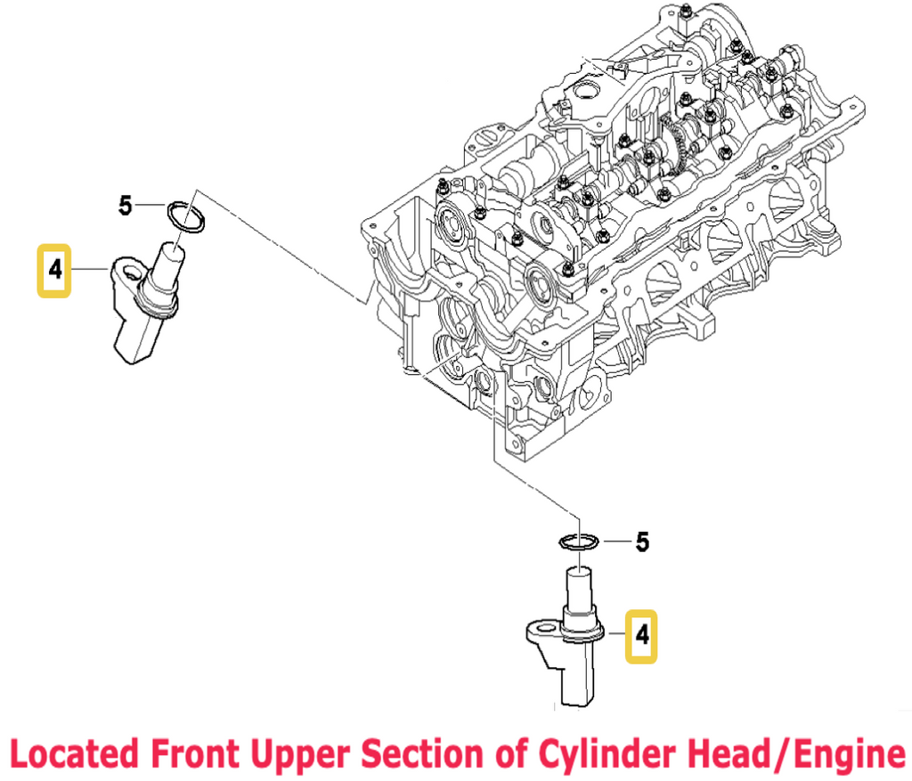 BMW 1-Series Camshaft Position Sensor OEM 13627525014