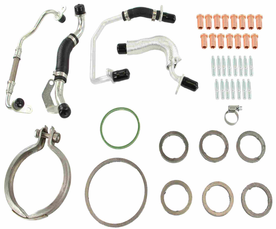 thumbnail interactive-video image 1 of Turbo Charger Coolant Hose Line Kit For BMW F10, F12, F13, & More (2009-2017) 1 of 4