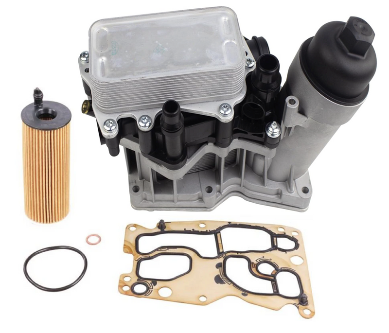 BMW X3 xDrive28d Oil Filter Housing W/Cooler By RhineWerks W/OEM Filter 11428507697 (Aluminum Upgrade) RhineWerks