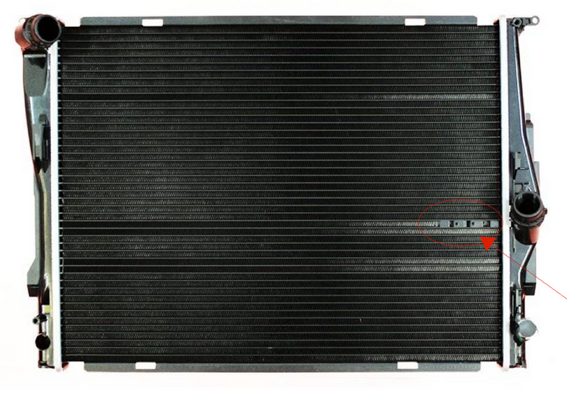 BMW 128i Radiator W/ N51 Engine By CSF With Sensor 17117537292 Engine Cooling CSF