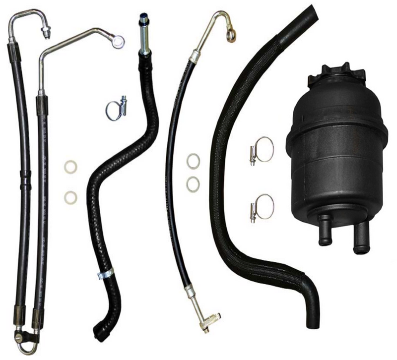 BMW E39 5-Series Power Steering Hose Kit W/ Reservoir (6Cyl) OEMBIMMERPARTS KIT