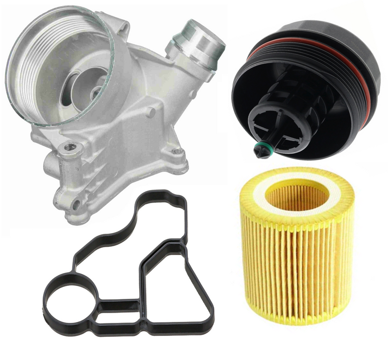 BMW 128i Covertible Oil Filter Housing Assembly W/ OEM Filter By RhineWerks 11428642283 Engine Mechanical RhineWerks 128i Covertible 2008-2013