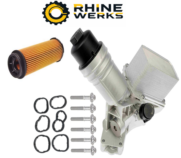 BMW G30 540i Engine Oil Filter Housing Assembly By RhineWerks 11428583895 (Upgraded Aluminum) RhineWerks