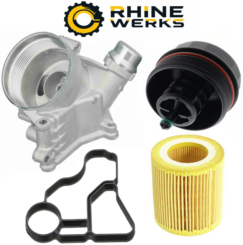 BMW 128i Covertible Oil Filter Housing Assembly W/ OEM Filter By RhineWerks 11428642283 Engine Mechanical RhineWerks