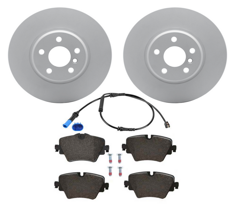 AM Autoparts Front Brake Rotor Set For BMW X3 2011-2017 & X4 2015-2018 (Pair, G-Coated)