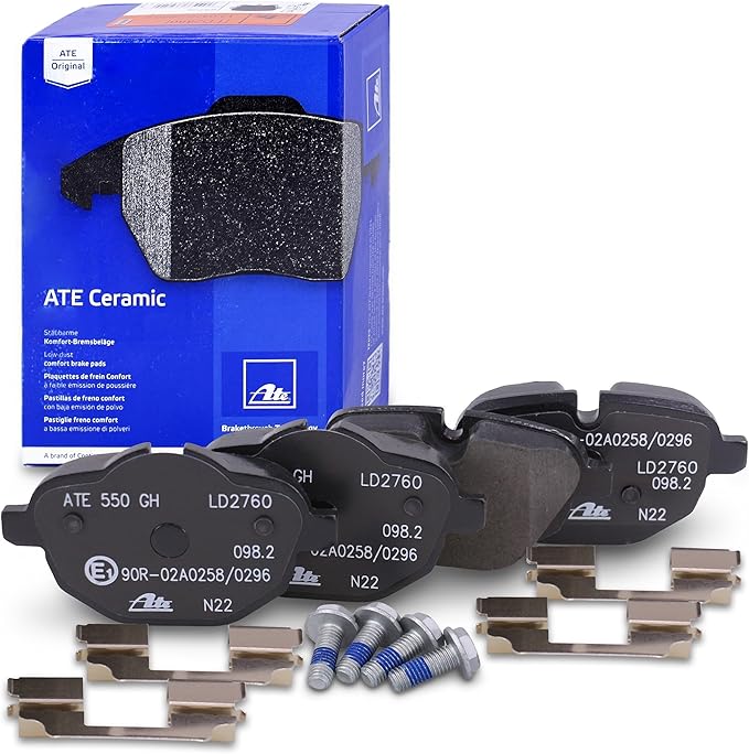 BMW G30 5-Series Rear Ceramic Brake Pad Set By ATE OEM 34216892642 or 34216870552 Brake Parts ATE