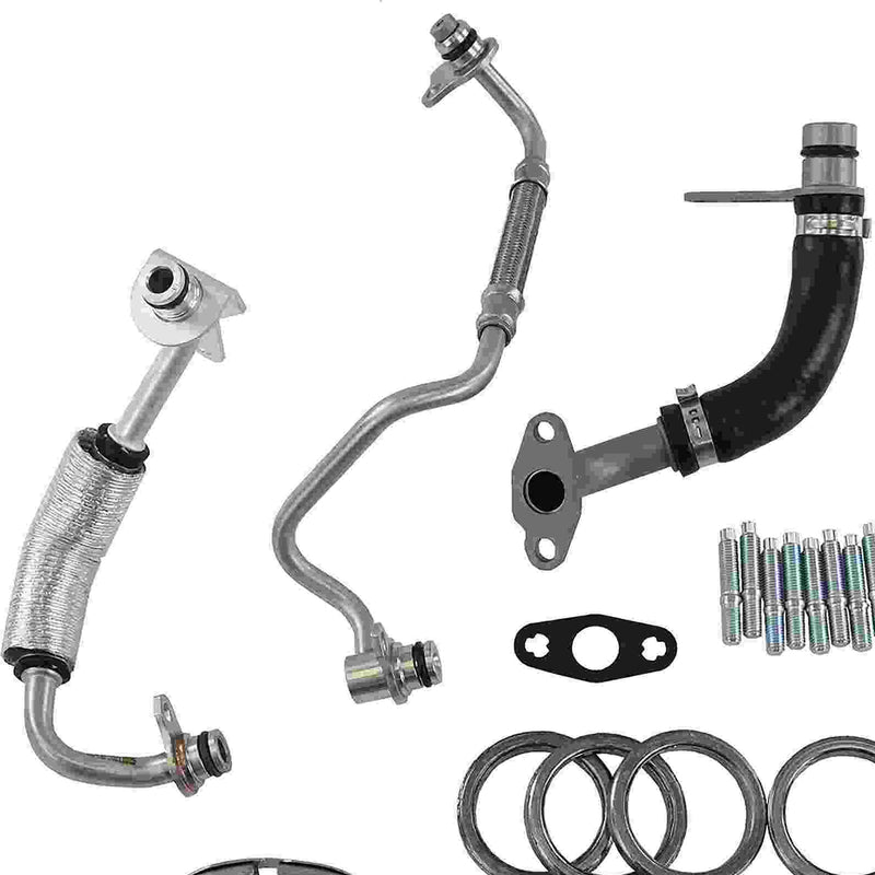 BMW F10 528i Turbocharger Coolant-Oil Supply Line Kit By Rein (2012-2016)