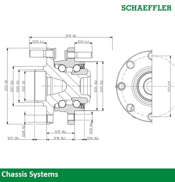 BMW F30 Front Wheel Bearing Assembly | 31206876840