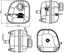 Mini Cooper S Engine Coolant Expansion Tank W/ Cap By Behr 17137529273