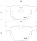 BMW E70 X5 Rear Brake Pad Set By Jurid-Pagid 34216776937 Brake Parts Jurid-Pagid