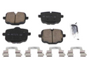 BMW F10 550i,550 xDrive Rear Ceramic Brake Pad Set By Akebono 34218847061 Brake Parts Akebono