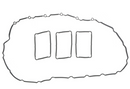 BMW E70 X5 xDrive35i Engine Valve Cover Gasket Kit OEM 11127587804 (2011-2013) Engine Mechanical Corteco
