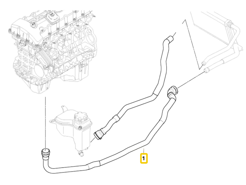 BMW E9X 335i Heater Hose Engine Inlet To Core OEM 64216983858 A/C & Heating BMW