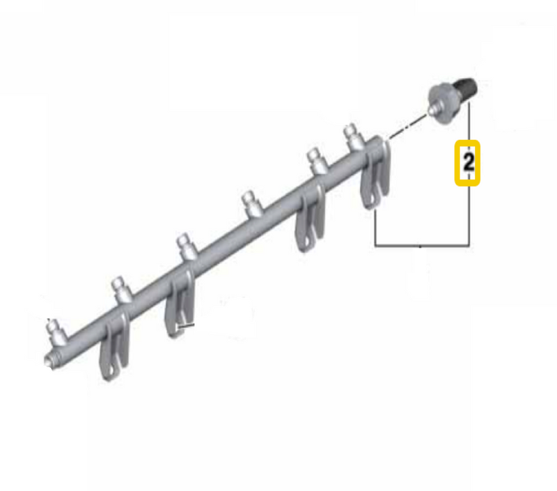 BMW E60 535i,535xi Fuel Pressure Sensor OEM (High Pressure) 13537537319 Fuel & Emissions OEM