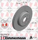 BMW G05 X5 Front Brake Rotor By Zimmermann 34118854273 Brake Parts Zimmermann