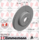 BMW G30 5-Series Front Brake Rotor By Zimmermann 34118854273 Brake Parts Zimmermann
