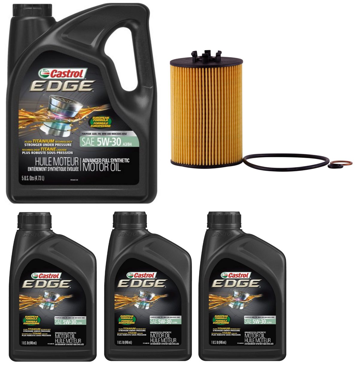 BMW X5 4.8i Engine Oil Change Kit by Castrol