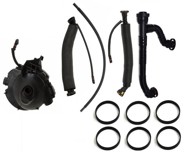 BMW E9X 325xi & 330xi Crankcase Oil Separator Kit With Hoses (CCV) OEMBIMMERPARTS KIT
