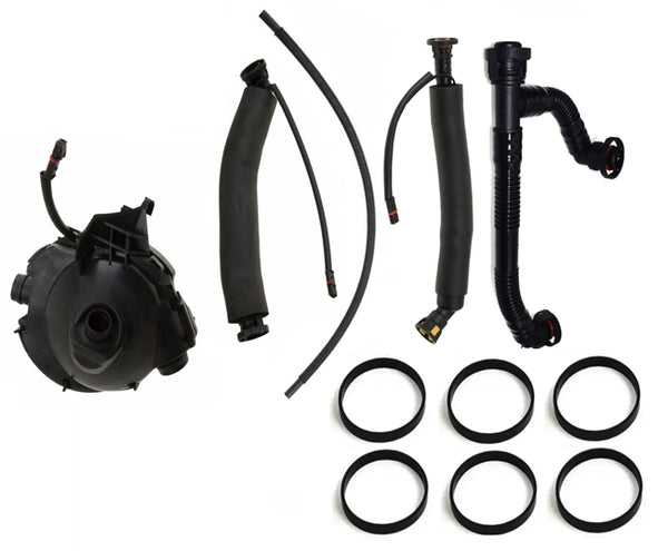 BMW E60 5-Series Crankcase Oil Separator Kit With Hoses (CCV) OEMBIMMERPARTS KIT