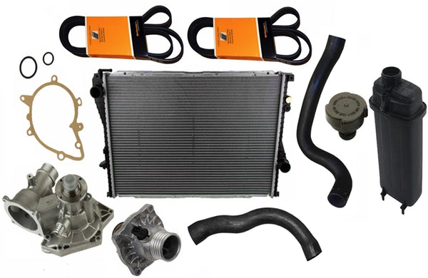 BMW 540i Cooling System Overhaul Kit (1997-08/1998) OEMBIMMERPARTS KIT