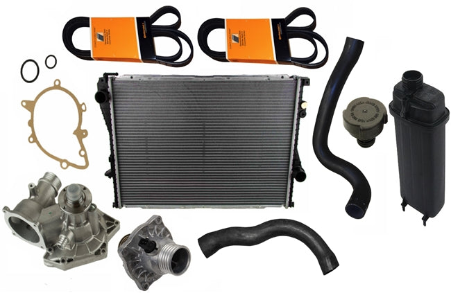 BMW E38 7-Series Cooling System Overhaul Kit (09/1996-08/1998) OEMBIMMERPARTS KIT