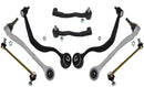 BMW E38 7-Series 8 Piece Front Control Arm Kit By Delphi-Meyle Suspension Meyle-Delphi 740i 1995-2001
