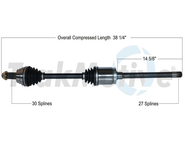 BMW F15 X5 New Right Front Axle By Surtrak 31607607938 TrakMotive