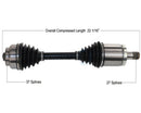 BMW F10 5-Series Front Driver Side Axle By Surtrak 31607618681 Driveline & Axle TrakMotive