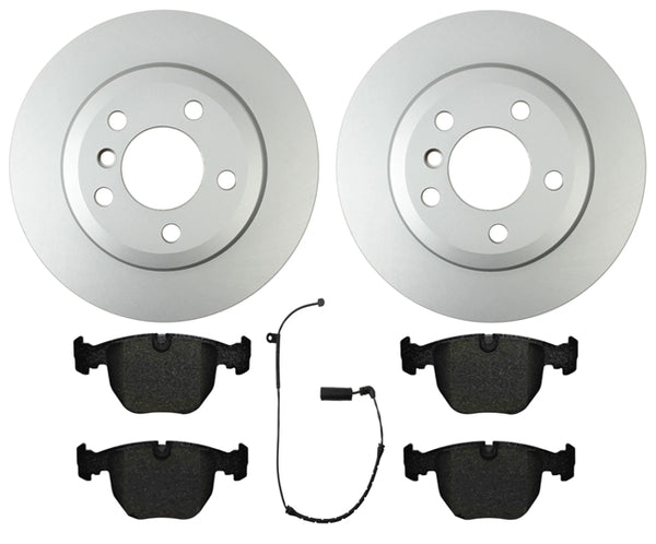 Rear Brake Rotors & Ceramic Pads Kit For BMW X5 X6 (2010-2018) - 6-Piece Set