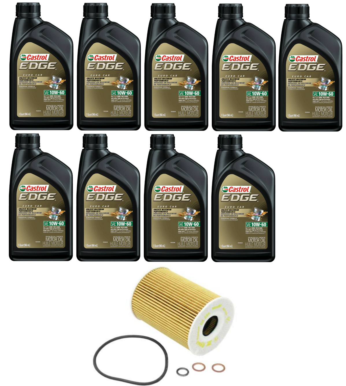 CASTROL Oil & Air Filter Complete Service Kit For BMW R 1200 GS 2010-2012