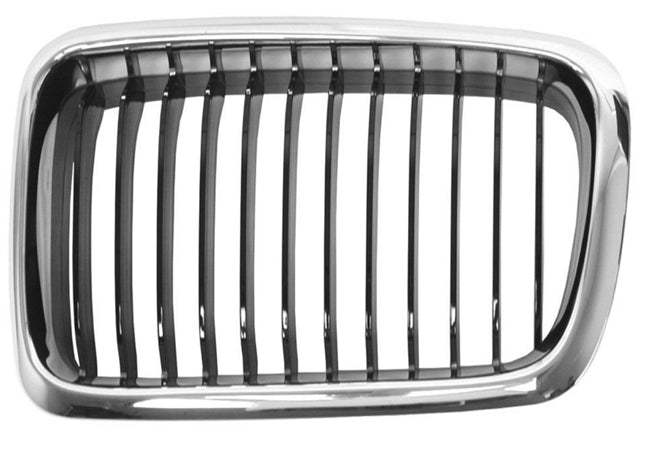 BMW E38 7-Series Hood Grill W/ Black Slats 51138231593 or 51138231594 Aftermarket (09/1998-2001) Uro Parts