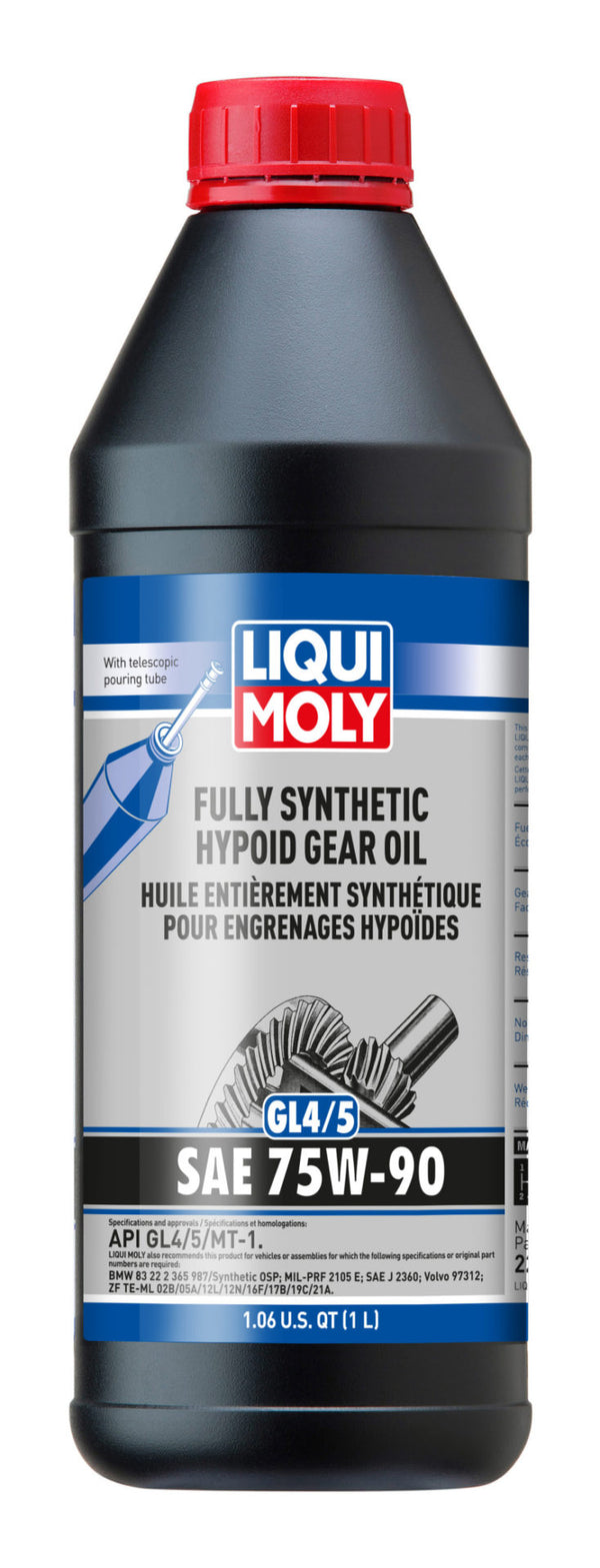 Differential Oil SAE 75W-90 By Liqui Moly 1 Liter 07512293972 Liqui Moly