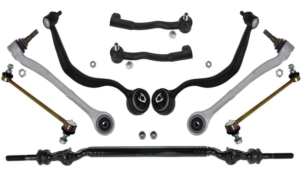 BMW E38 7-Series 9 Piece Front Control Arm Kit By Delpi-Meyle