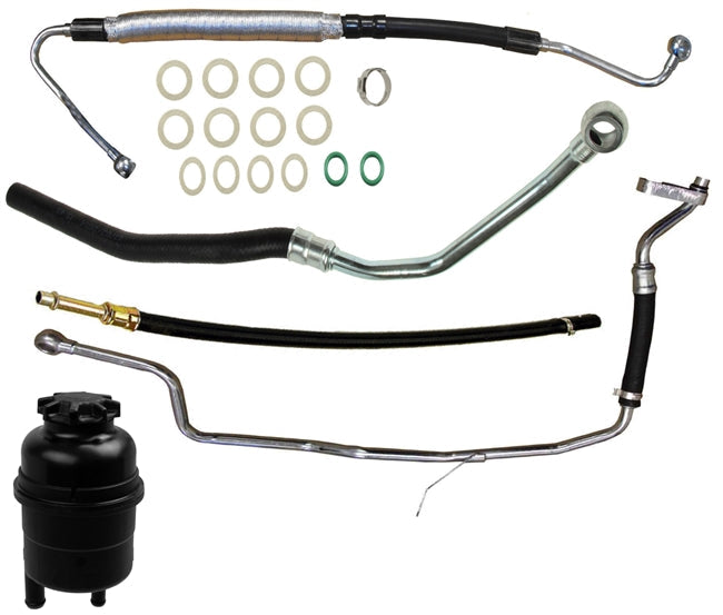 BMW E38 7Series Power Steering Hose Kit W/ Reservoir Value Line 32411