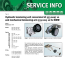BMW E39 5-Series Belt Tensioner Refresh Kit W/ Hydraulic Upgrade OEM Engine Mechanical INA